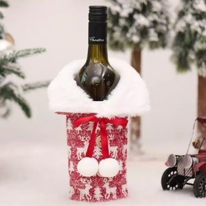 🎄Christmas Festive Wine Bottle Cover Red/Reindeer